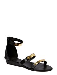 Black Lily crown sandal