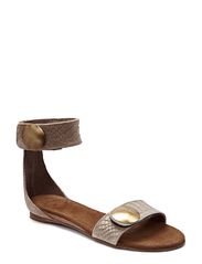 CASHOTT Sandal - Taupe Anaconda 311