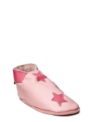 CeLaVi Baby shoes w.stars applic. - Light pinkt