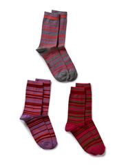 Decoy Kids Girls striped sock 3-pack