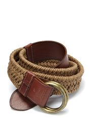 Denim & Supply Ralph Lauren BRAIDED JUTE BELT W LTHR TABS