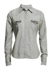 Denim & Supply Ralph Lauren LS STUDDED COLLAR WESTERN SHIR