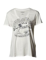 Denim & Supply Ralph Lauren SS BAJA BEADED CN TEE - WHITE