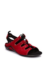 ECCO VIBRATION II SANDAL - CHILI RED/BLACK