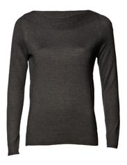 Esprit Casual BOATNECK SWEATER - DARK GRANIT MELANGE