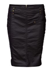 Fransa Theskirt 1 - Volume blue denim