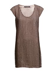 French Connection SAMARA SEQUINS S/S TIE WST DRS