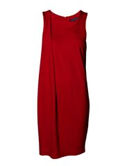French Connection SADIE DRAPE JERSEY SLESSTNICDR - RICH RED