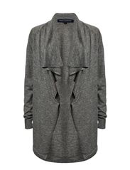 French Connection OSLO KNITS L/S WATERFALL CARDI - GREY MELANGE