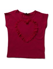 French Connection BIG HEART JERSEY HEART TEE