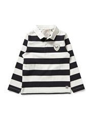 French Connection RUGBY STRIPE L/S POLO SHIRT
