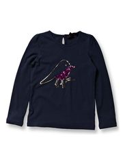 French Connection BIRDY FOIL SEQUIN TEE L/S