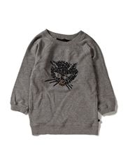 French Connection MIOW SEQUIN SWEAT RAGLAN TOP