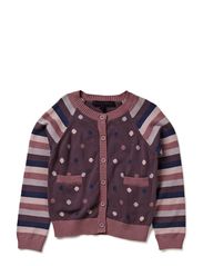 French Connection SPOTTY STRIPE RAGLAN CARDI