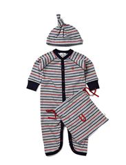 French Connection SIMON STRIPE SLEEPSUIT SET