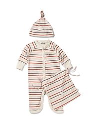 French Connection CANDY STRIPE SLEEPSUIT SET