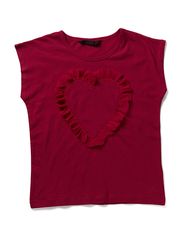 French Connection BIG HEART JERSEY HEART TEE