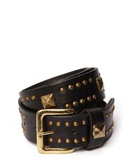 Flame Leather Belt 