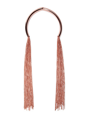 Friis & Company Violin Plate Necklace - Rosegold