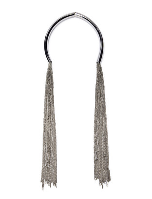 Friis & Company Violin Plate Necklace - Silver