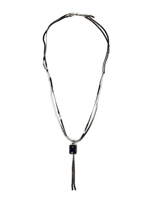 Friis & Company Tempe Plain Necklace - Gunmetal