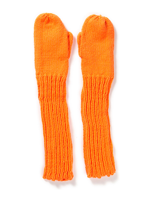 Friis & Company Hiss Knitted Mittens - Orange