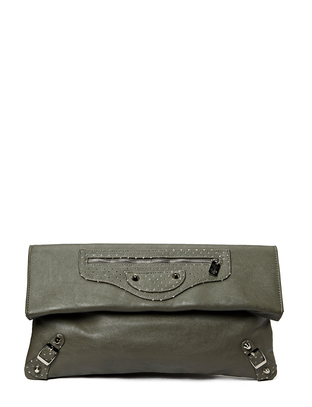Friis & Company Largo Metallic Clutch - Grey