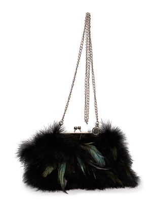 Friis & Company Piomazzo Feather Clutch
