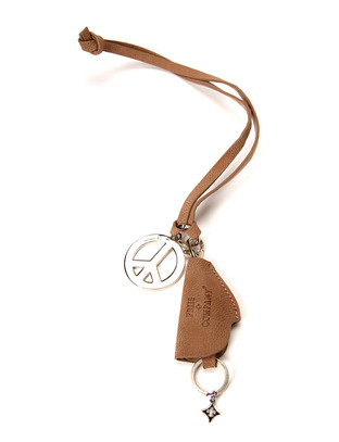 Friis & Company Aversa Peace Keyring - Taupe