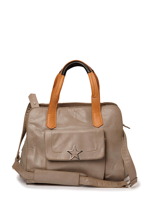 Friis & Company Clam Handbag - Taupe