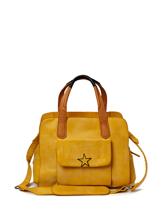 Friis & Company Clam Handbag - Yellow