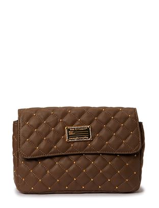 Friis & Company Hin Quilted Clutch - Dark Taupe