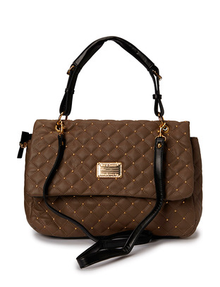 Friis & Company Hin Quilted Shoulderbag - Dark Taupe