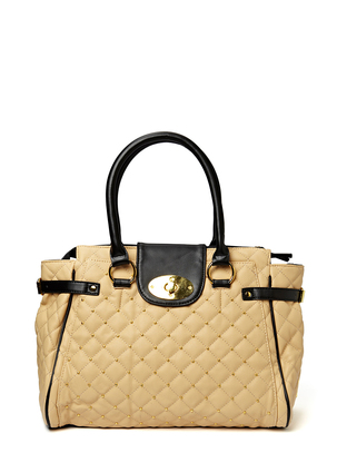 Friis & Company Hin Quilted Handbag - Nude