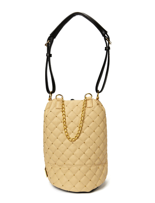 Friis & Company Hin Quilted Soft Bag - Nude