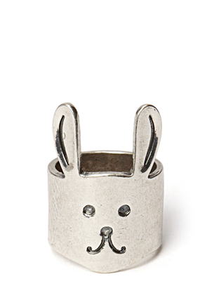 Friis & Company Ater Bunny Ring - Antique Silver
