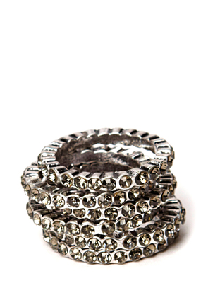Friis & Company Cahir ring set - Antique Silver