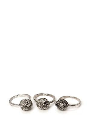 Friis & Company Cahir Ball Ring Set - Antique Silver