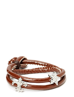 Friis & Company Pear Star Round Silver Bracelet
