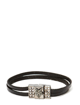 Friis & Company Pear Star Flat Gunmetal Bracelet