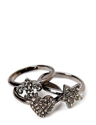 Friis & Company Pear Ring Set