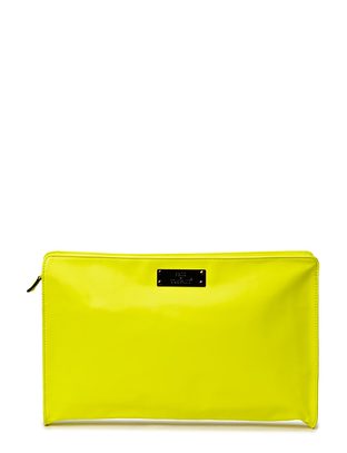 Friis & Company Bombay Big Clutch - Neon Yellow