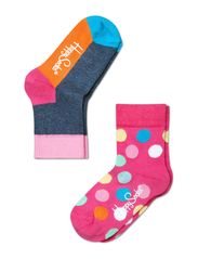 Happy Socks KIDS BIG DOTS MULTI ROSA
