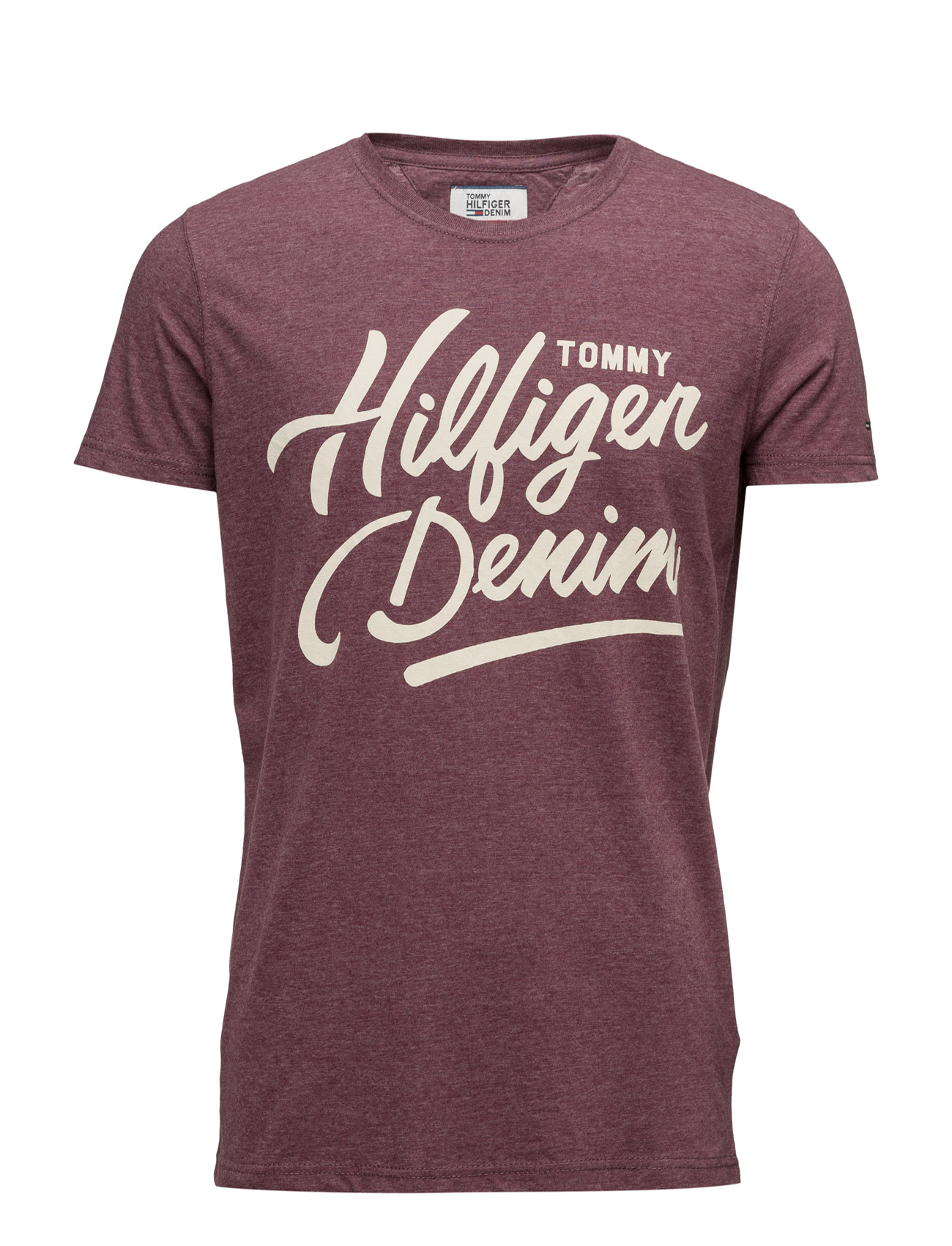 Thdm Basic Cn T-Shirt S/S 26 Hilfiger Denim T-shirts til Mænd i Rød