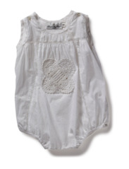How to kiss a frog TINY romper - white