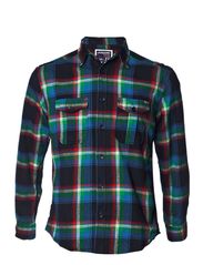 Jack & Jones FLANNEL SHIRT L/S 9 11 - ORIGINAL - OPT WHITE