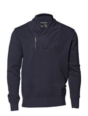 Jack & Jones ZORRO SHAWL NECK 11/12 11 CORE - NAVY