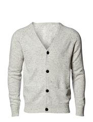 Jack & Jones TURNER CARDIGAN 11/12 11 CORE - WHITE MELANGE