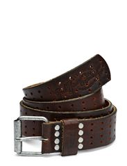 Jack & Jones HOLE BELT NOOS - BROWN