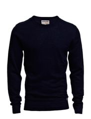 Jack & Jones MARINE O- NECK  3 12 ORG - NAVY BLUE